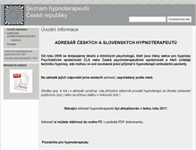 Tablet Screenshot of hypnoterapeute.hump.cz